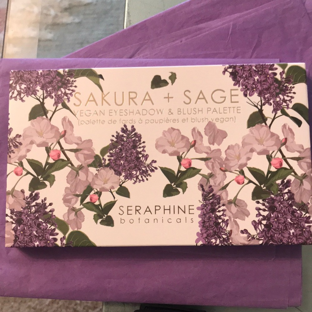 Sakura + Sage eyeshadow and blush pallet